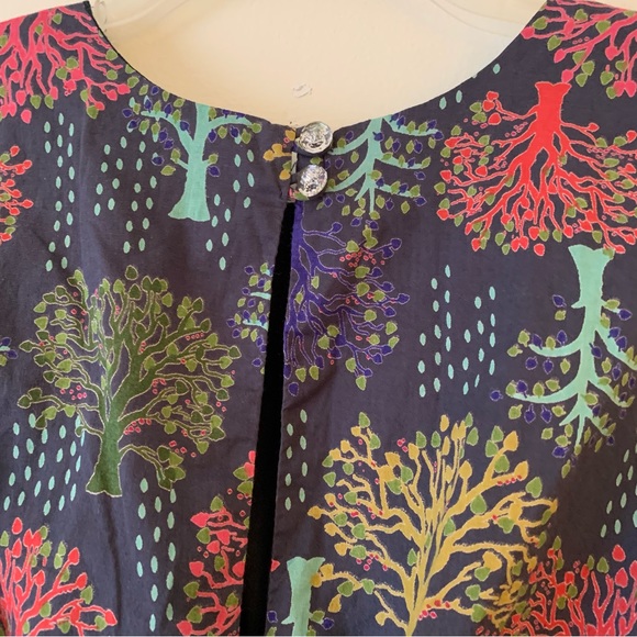 EMILY & FIN. Dress w/ tree prints in different colors. Cotton fit & flar… - Picture 5 of 11